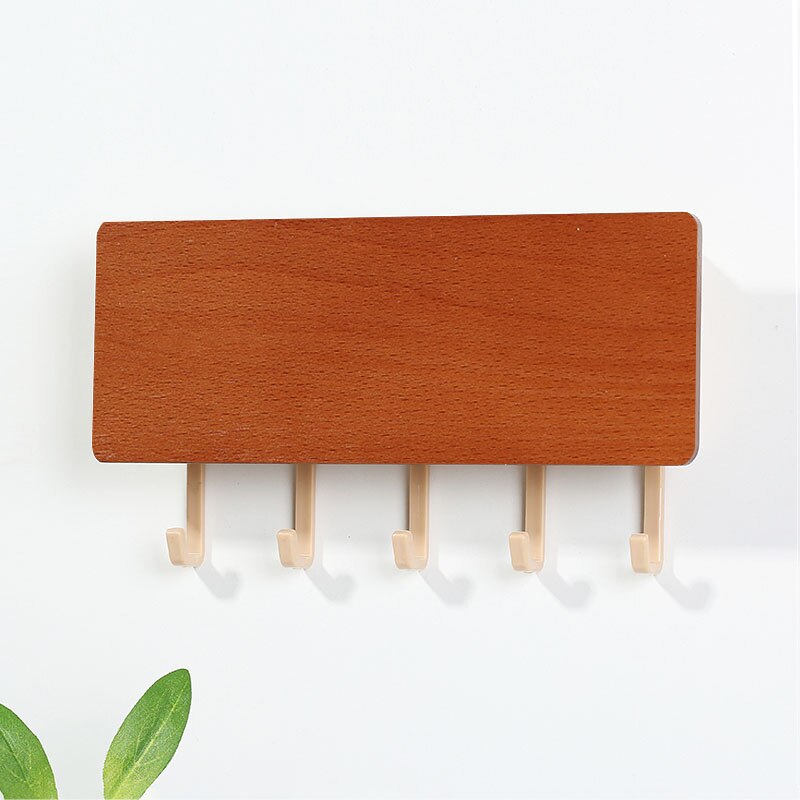 Vintage bois gain de place crochet mural en bois clé cintre support de rangement décor mural maison décorative chambre porte mur cintre crochets: 17