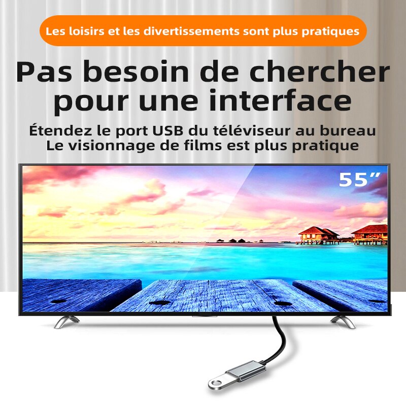 USB3.0 Extension Cable USB 3.0 Male to Female Extension Data Sync Cord Cable Extend Connector Cable for Laptop PC Gamer mouse 3m