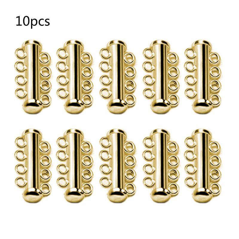 10Pcs Layered Armband Halsketten Rutsche Starke Magnetische Haken Rohre Schloss Rhodium Überzogene Schnalle Haken Schmuck Erkenntnisse: GD-4