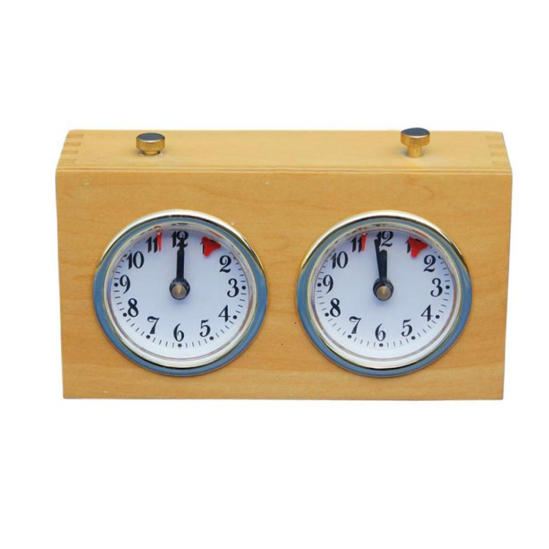 Internationale Checkers Analoge Schaakklok Mechanische Schaken Klokken Garde Schaken Klok Count Up Down Game Accessoire Batterij-Gratis: Default Title