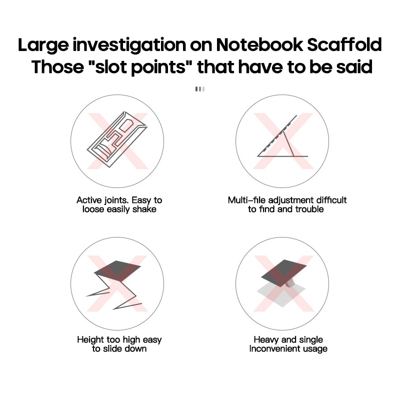 Laptop Stand Foldable Support Base Notebook Stand For Computer Laptop Holder Cooling Bracket Riser Storage Rack