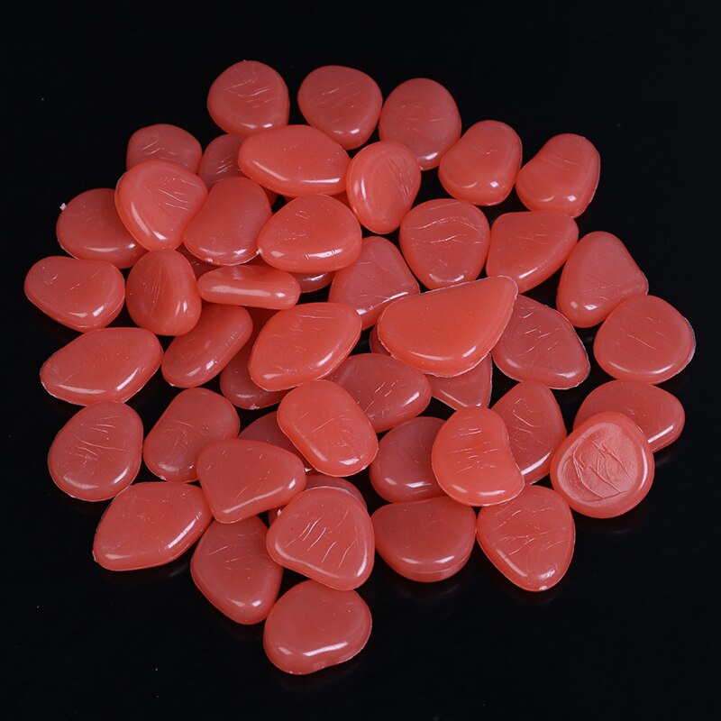 50 sztuk wystrój ogrodu świecące kamienie świecą w ciemności dekoracyjne kamyki na zewnątrz dekoracja akwarium żwirowe skały akwarium mieszać kolorów: OG