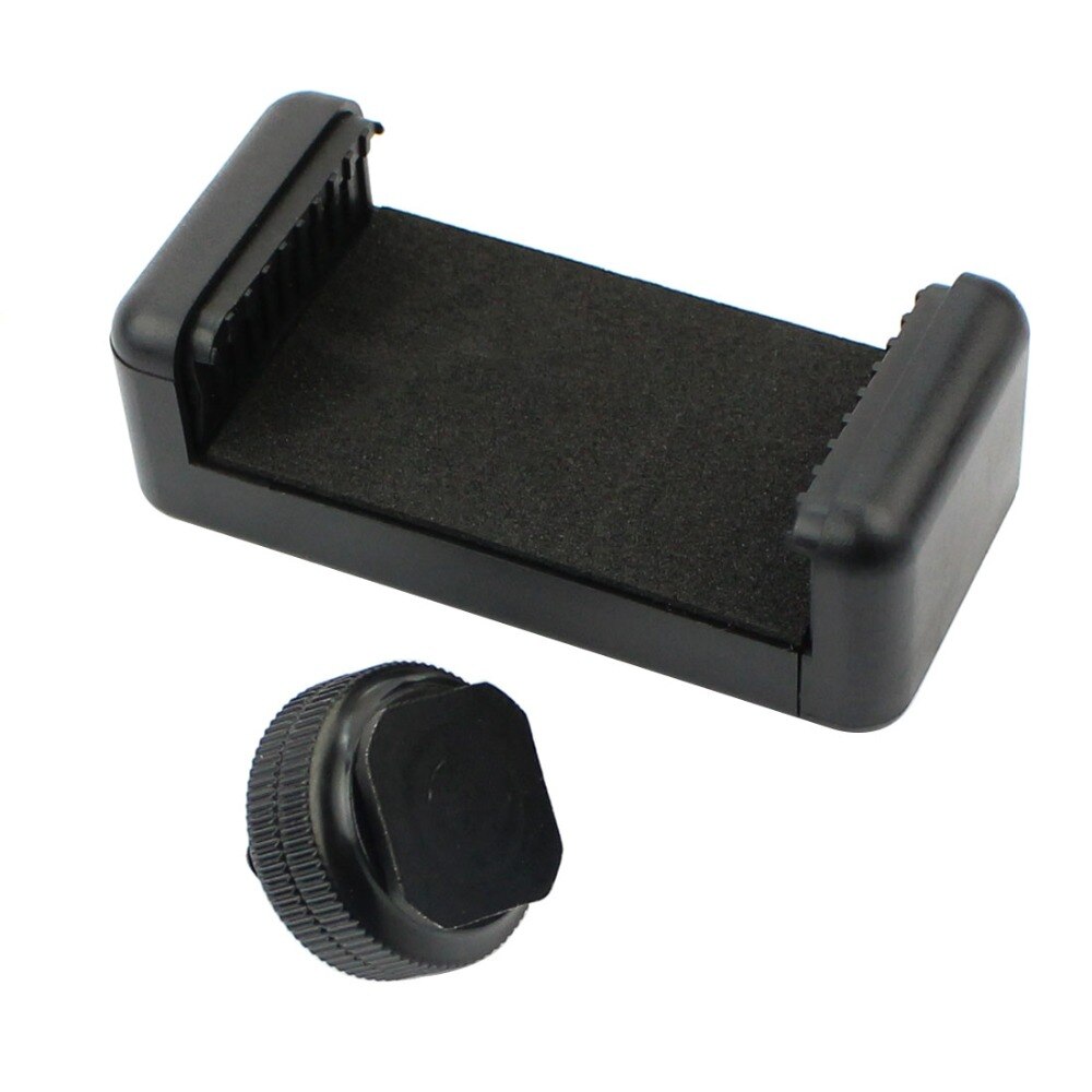 Tornillo de montaje para trípode de 1/4 pulgadas, adaptador de zapata para Flash con soporte para móvil, Clip para teléfono móvil, piezas de fotografía