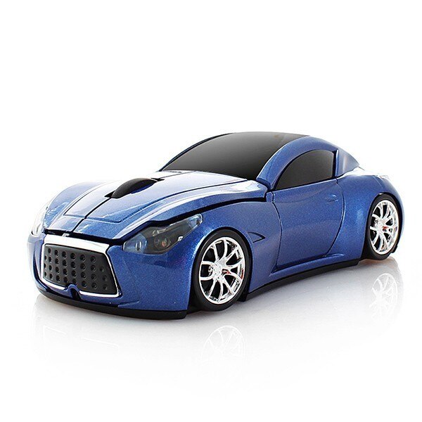 Ratón inalámbrico Infiniti, forma de coche deportivo, 2,4 Ghz, USB, ratones ópticos de ordenador, para PC, portátil,: blue Infiniti mouse