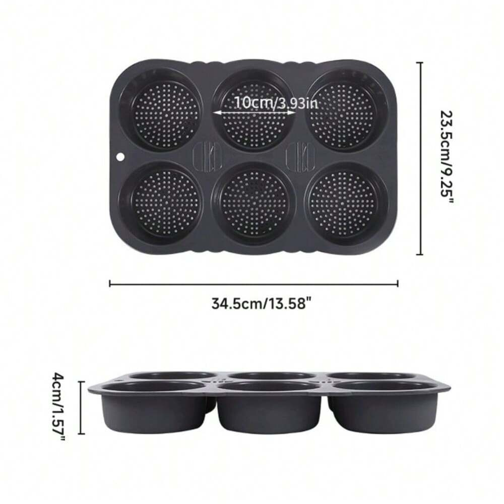 Silikon Hamburger Brötchen bilden Hamburger Brötchen Backform Ofen zurück platte Brotform Küche Kochen Backwerk zeuge
