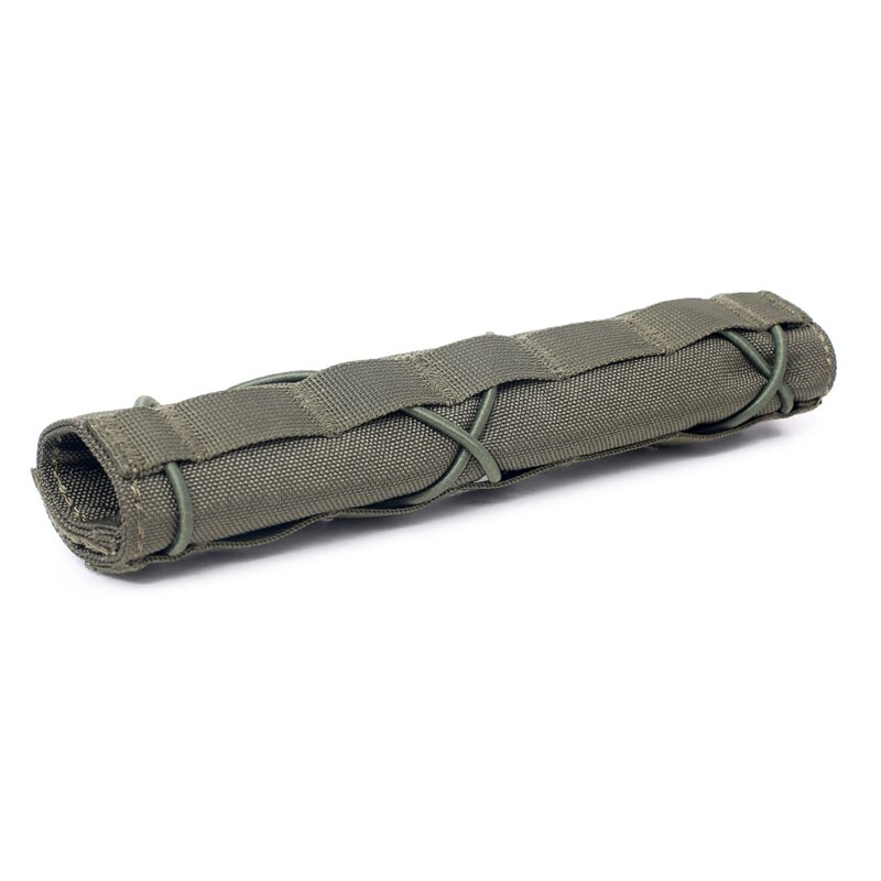 Funda de protección térmica de poliéster para caza, accesorios tácticos, silenciador: green