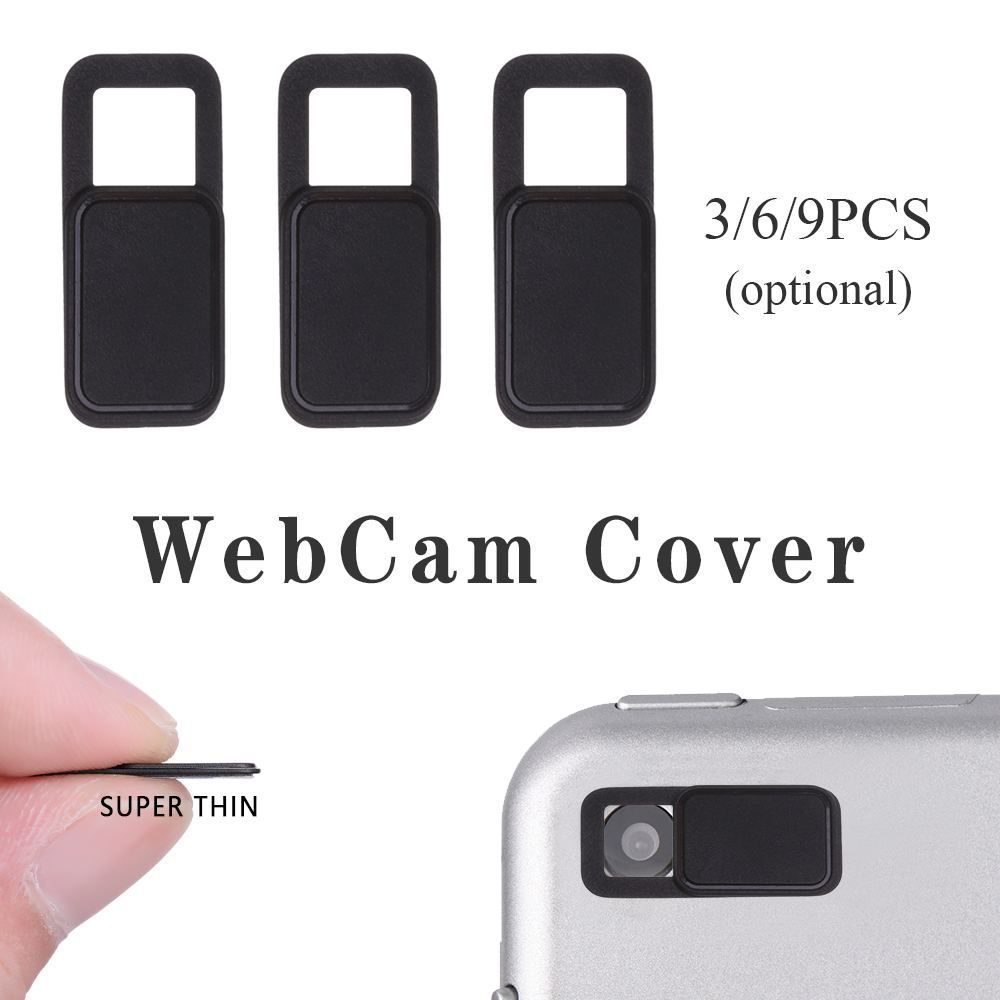 3/6/9 Pcs Shutter Magnet Slider Camera Cover Universal WebCam Cover for IPhone PC Laptops Mobile Phone Lens Privacy Sticker