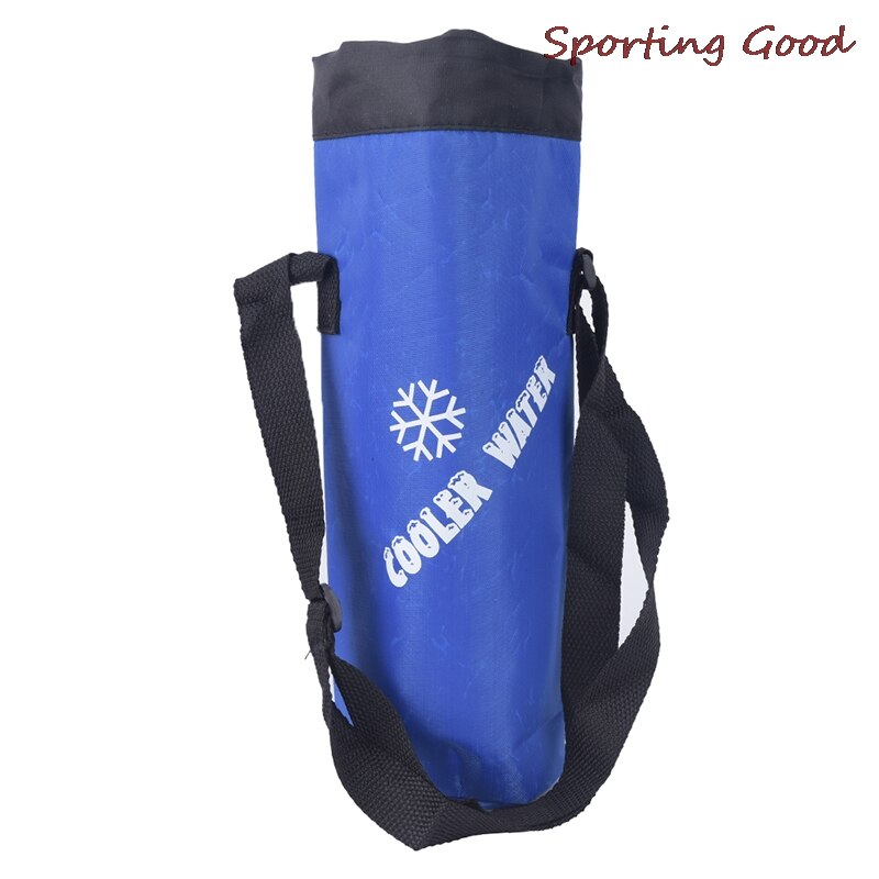 Universell Vannpose med Snor - 1.5L - Isolert Kjølebag - til Utendørs Reiser, camping, Fotturer: Blå