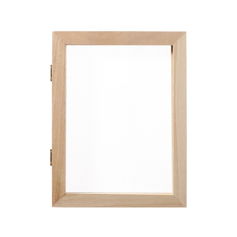 Paper Making Frame Screen DIY Wood Paper Making Papermaking Mould Crafts Handcraft Paper Recycling Tool Wooden Deckle Multi-size: A5