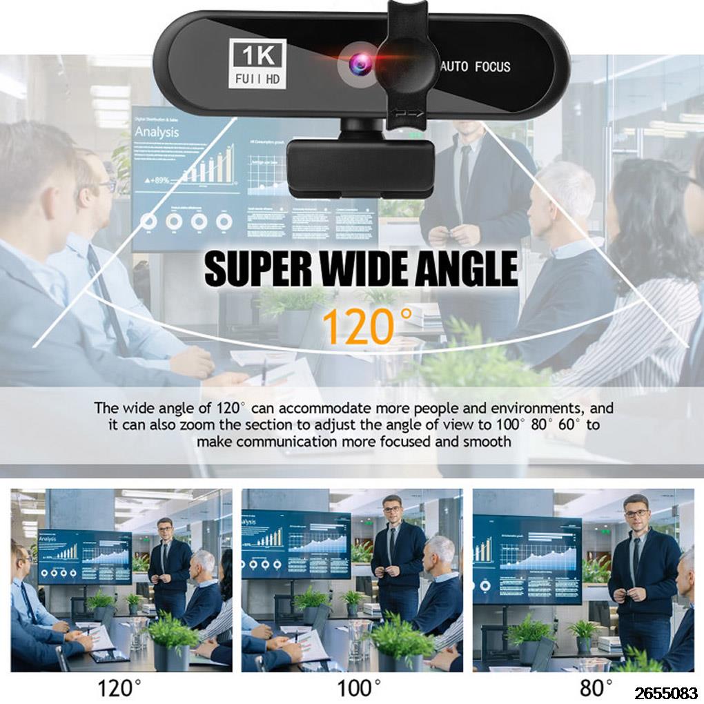 Computer Webcam Autofocus Hd Usb Online Verstelbare Pc Usb Web Camera Laptop Mini Camera 1080P Met Microfoon