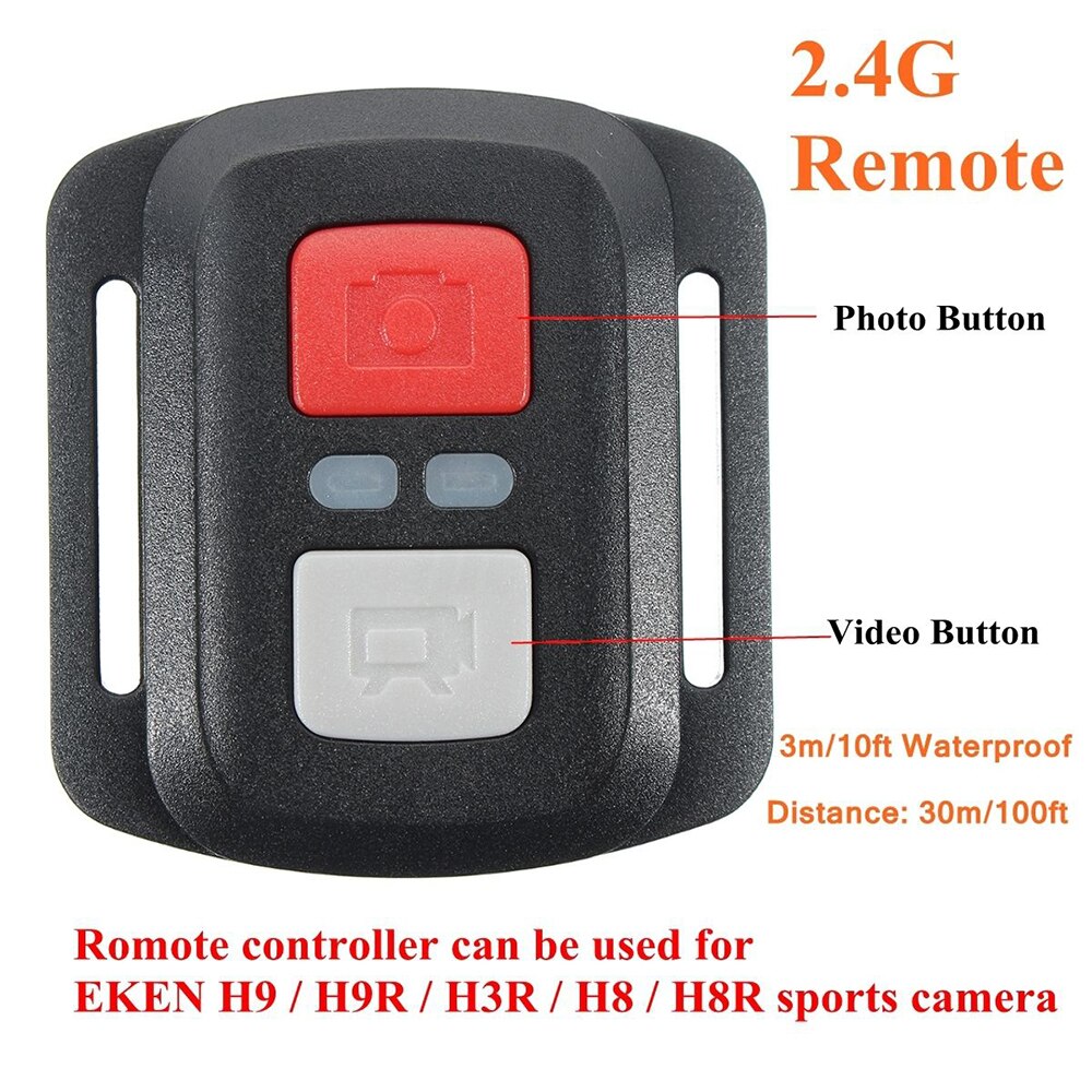 Mini Afstandsbediening 2.4G Draadloze Afstandsbediening voor EKEN H9R H8R H6S H7S H5SPLUS Waterdichte Actie Camera Accessoires