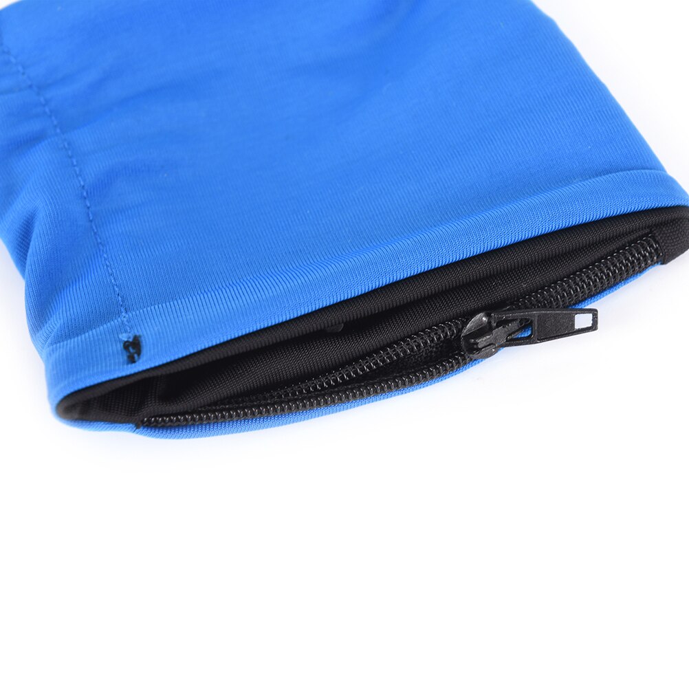 Armbånd volleyball støtte wrap stropper doble lycra fitness sykling sport badminton svettebånd glidelås lomme håndledd