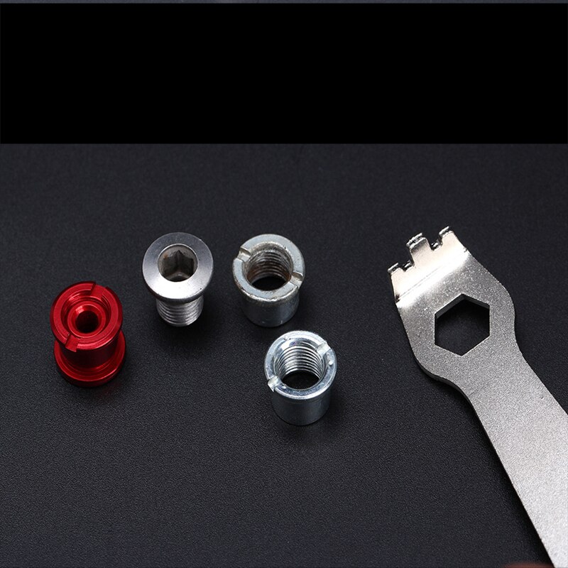 RISK Bicycle Chain Ring Bolts Wrench Chain Wheel Chainring Install Wrench Crankset Bolt Fixed Repair Tool Disassembly Spanner