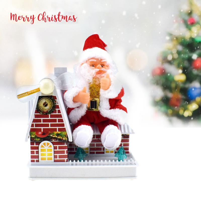 Electric Singing Santa Claus Toy Doll With Music Home Decor Christmas Electronic Toys Vocal Toys Christmas Year