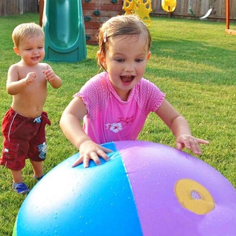 Grappige Opblaasbare Spray Water Bal Kinderen Zomer Zwembad Ballen Strand Spelen Outdoor Spelen De Smash Speelgoed Gazon t3P3