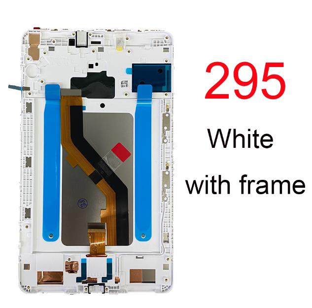 8 zoll für samsung tab  a 8.0 sm-t290 sm-t295 t290 t295 touchscreen lcd display digitizer glas panel montage + werkzeuge: 295 weiß mit rahmen