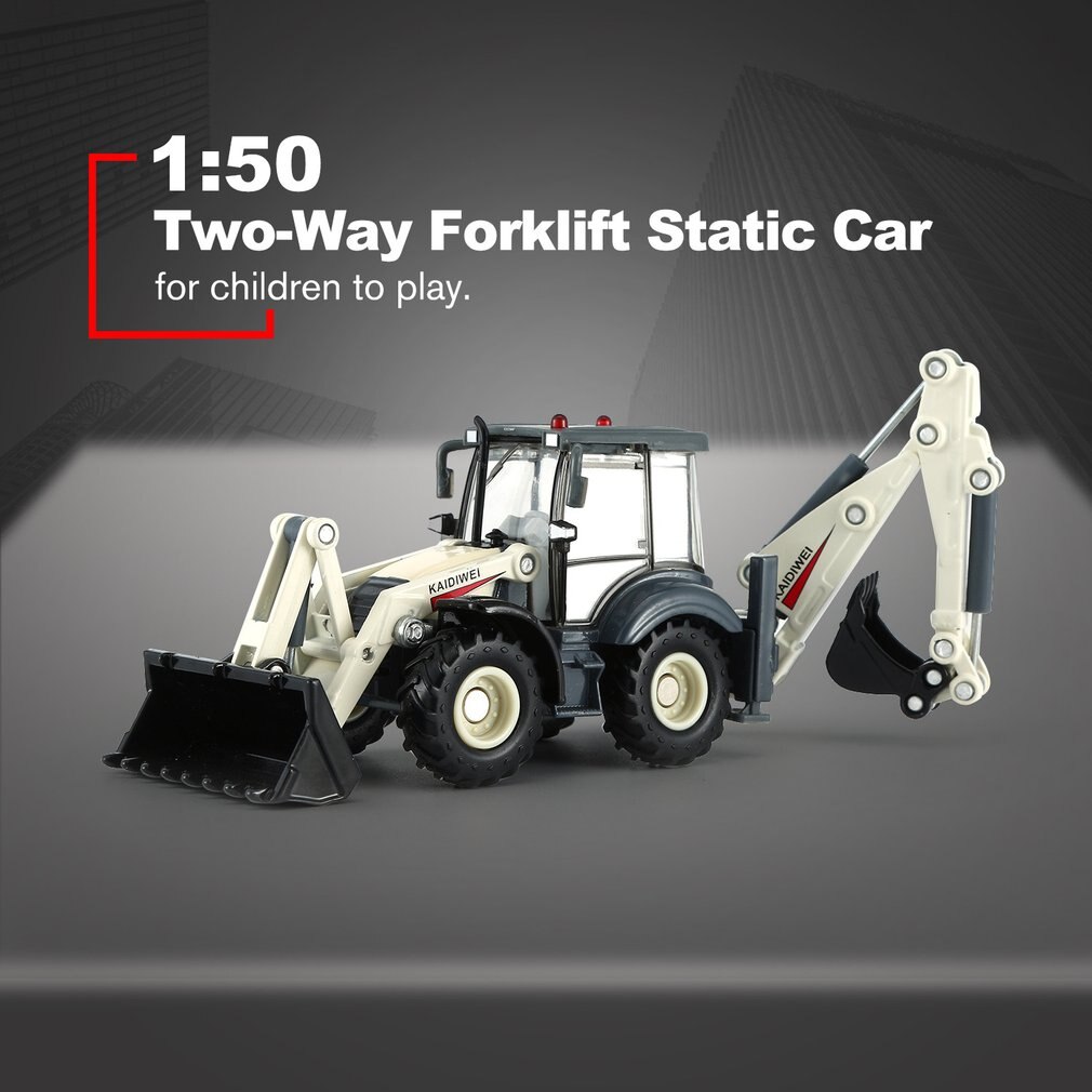 Voertuig 1:50 Twee-weg Heftruck Statische Auto 625004 Kaidiwei 625004 Boxed Twee-weg Forklift Techniek Vrachtwagen Graafmachine