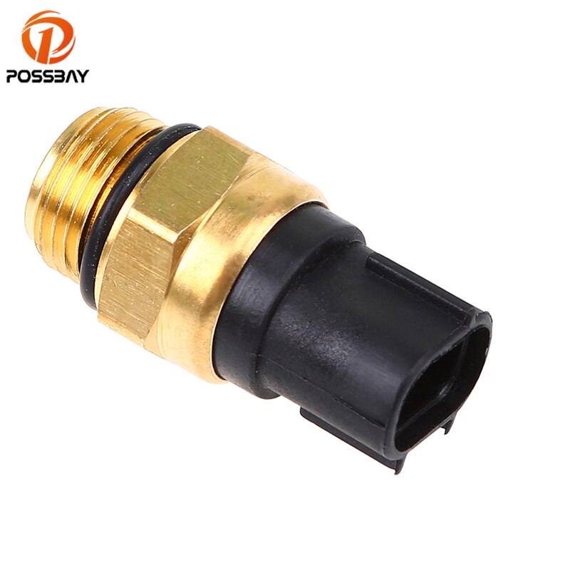 POSSBAY Motorcycle Radiator Fan Switch Thermo Switch For Suzuki Kawasaki Coolant Temperature Sensor Motorbike Accessories