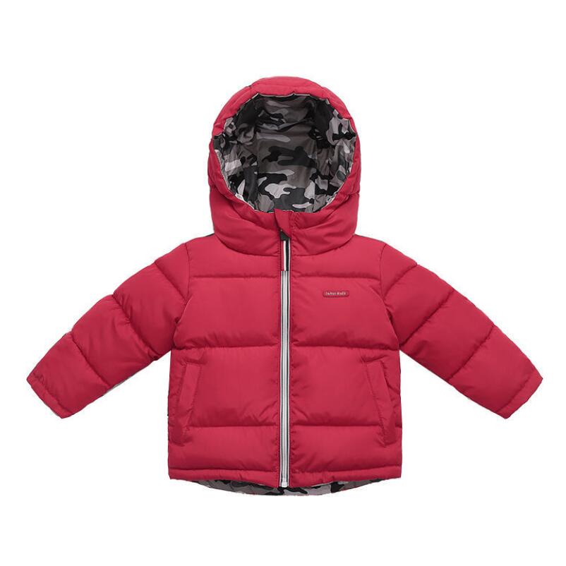 Baby Meisjes Jongens Parka Light Kids Jas Kap Witte Eend Down Jas Winter Kinderen Jas Peuter Bovenkleding Warme Sneeuw Jas: Red / 2T