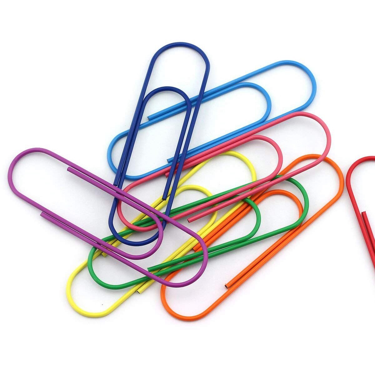 40 Pack 4 Inches Mega Large Paper Clips - 100Mm Office Supply Accessories Cute Paper Needle Multicolor Bookmark.