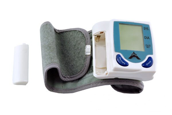 Digitale lcd-polsband bloeddrukmeter, hartslagmeter voor de gezondheidszorg, hoofdkwartier voor oudere mannen -803