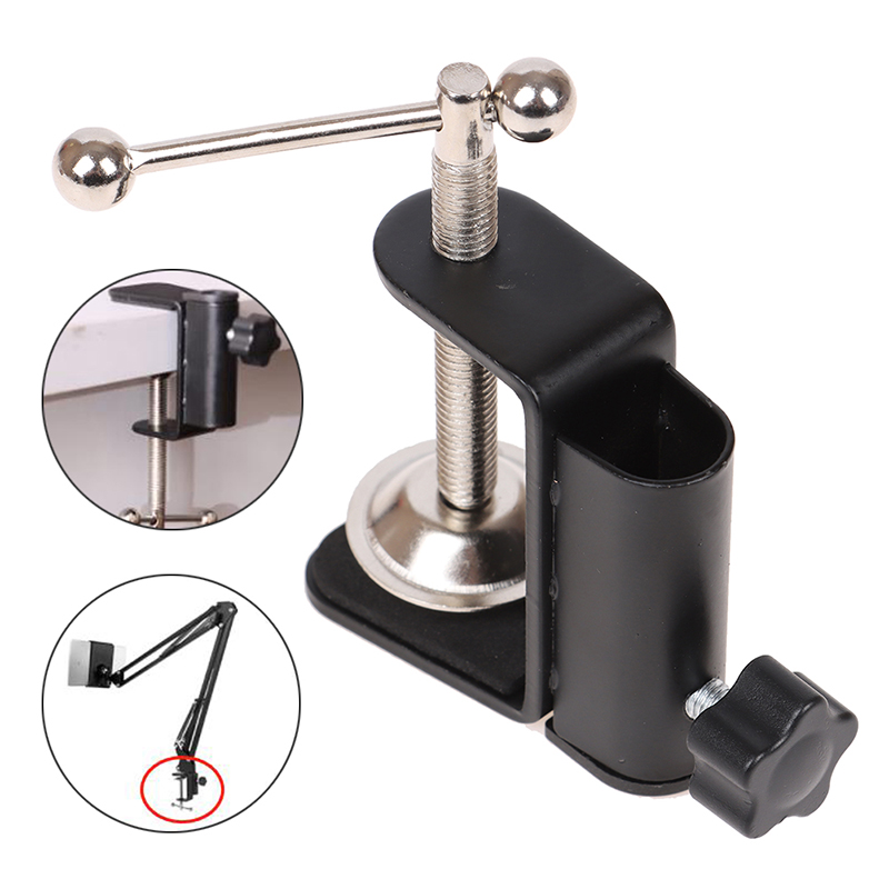 Braçadeira De Montagem De Mesa De Metal Pesado, Microfone Suspensão Boom Scissor Braço Stand Holder, 1Pc