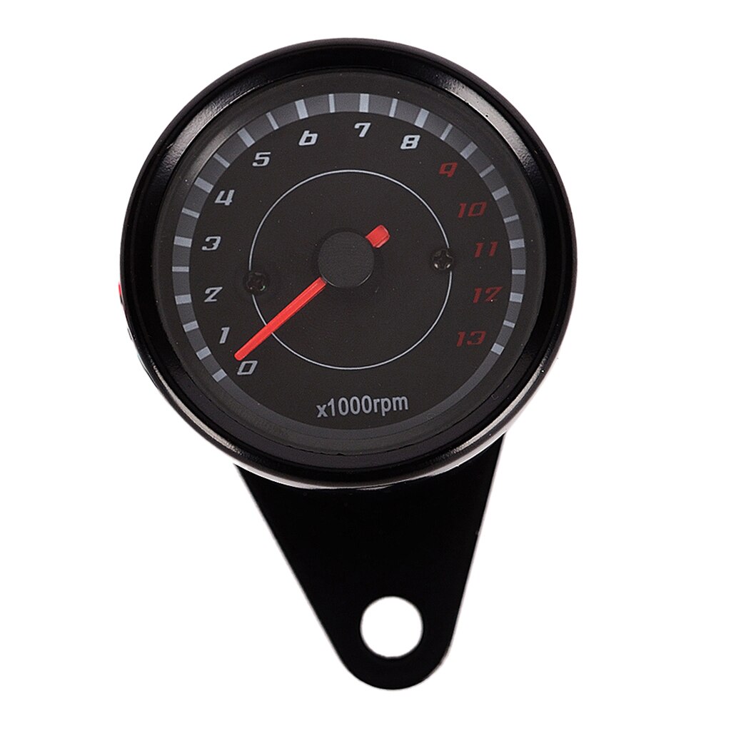 Universal Motorcycle Led Kilometerteller + Toerenteller Snelheidsmeter Gauge Met Beugel