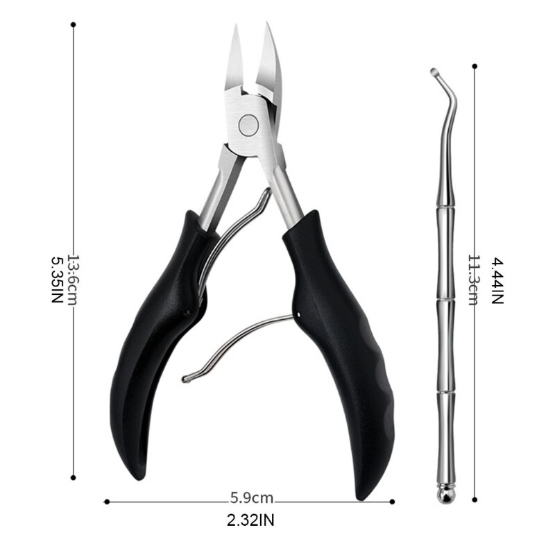 Podiatrist Toenail Clippers, Thick and Ingrown Toe Nail Clippers RXJC
