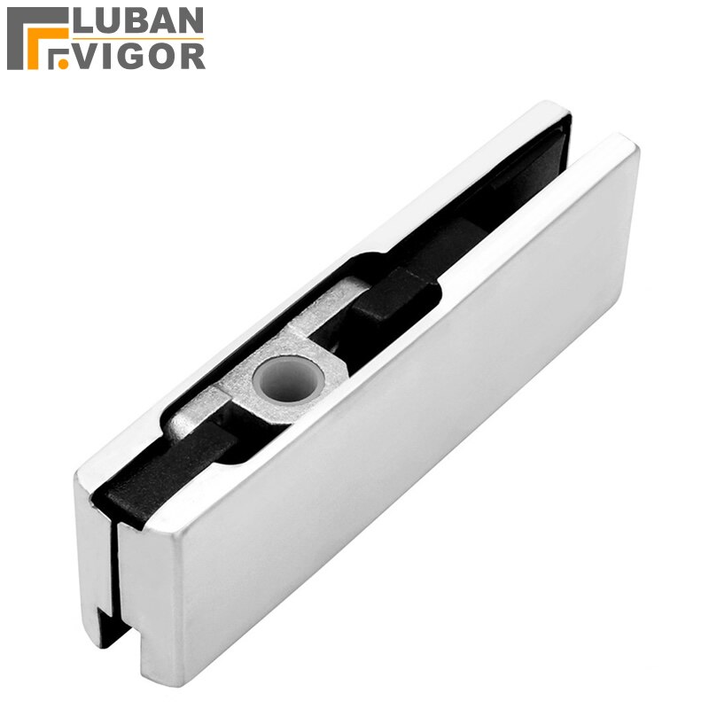 Frameloze glazen deur top clip, gehard aluminium, top of onderkant deur klemmen, om lente deur accessoires lagere deur clip, 10-12 m