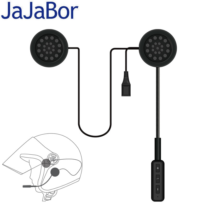 Jajabor 1St Gen Bluetooth 5.0 Motor Draadloze Bluetooth Headset Motorhelm Oortelefoon Hoofdtelefoon Speaker Handsfree Muziek MH01