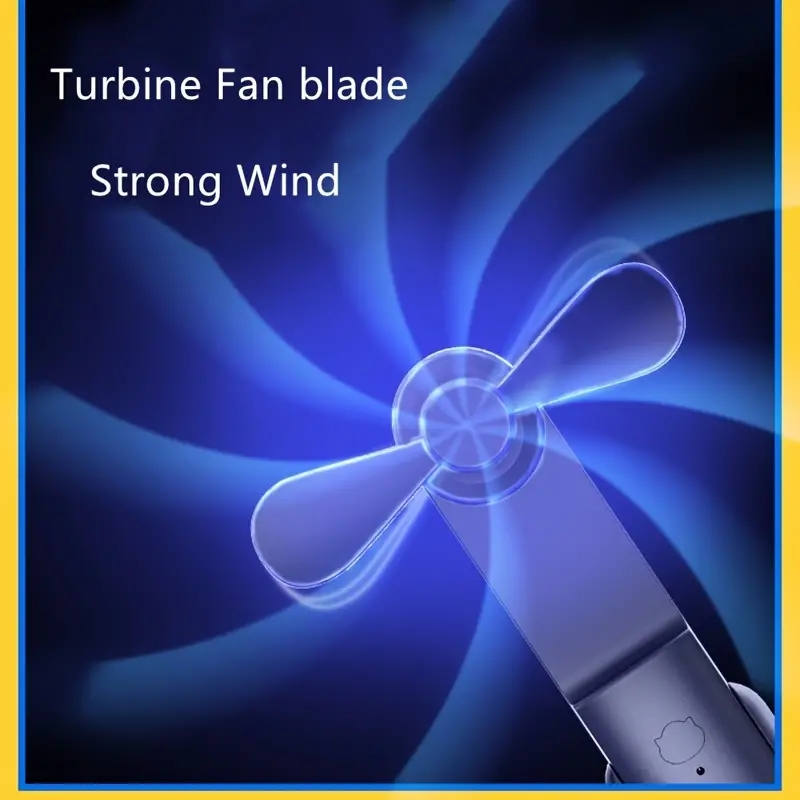 Neuer tragbarer kleiner Handventilator, tragbar, , Mini, drei Geschwindigkeiten, verstellbar, einfarbig, zum Aufladen kleiner Ventilator