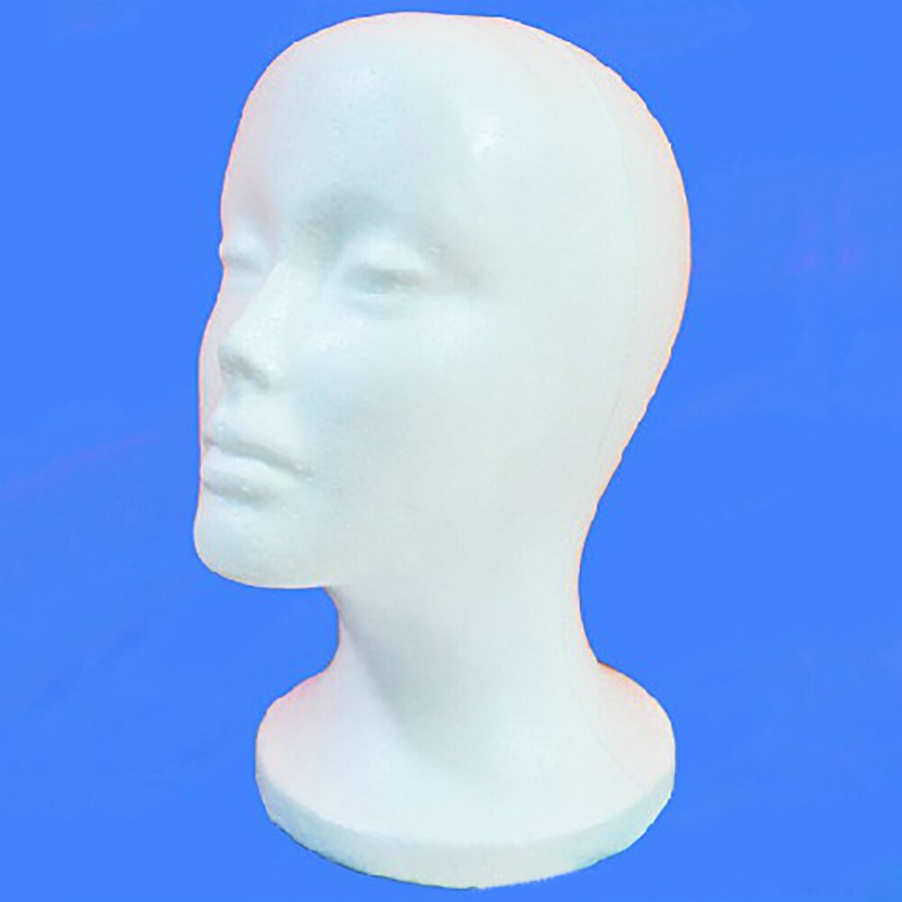 53*26cm Female Foam Mannequin Head Model Hat Wig Jewelry Holder Shop Display Stand Rack