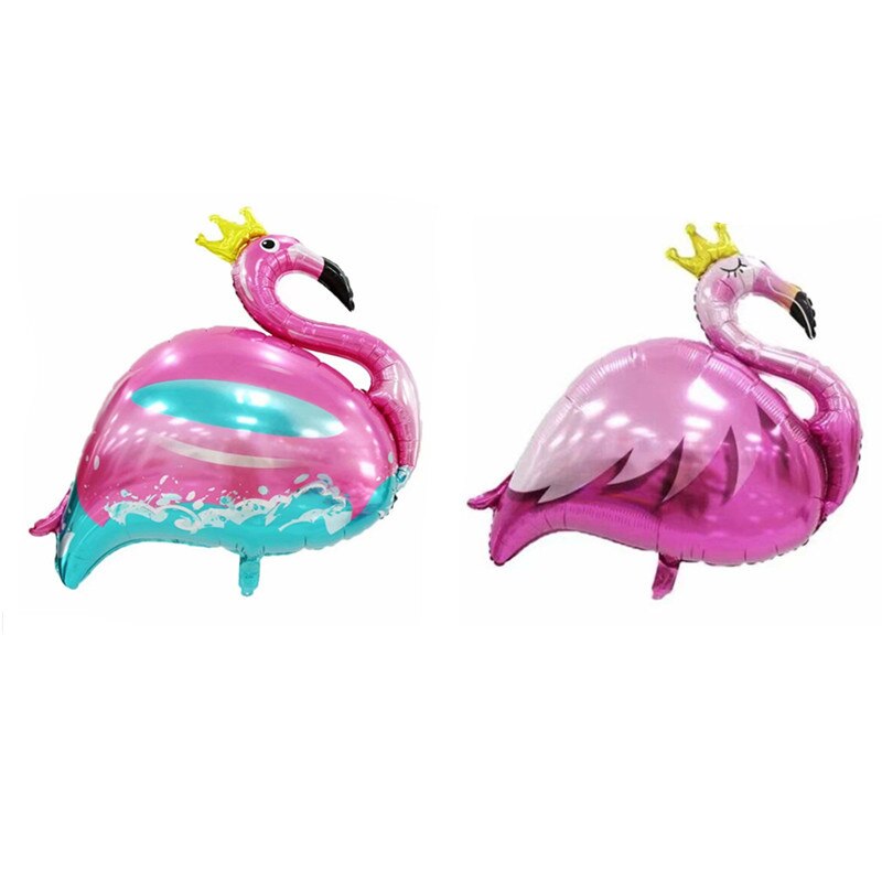 1pc tegneserie animalballoon elsker flamingo bryllup fødselsdag dekoration fest ballon krone flamingo hvid svane folie balloner