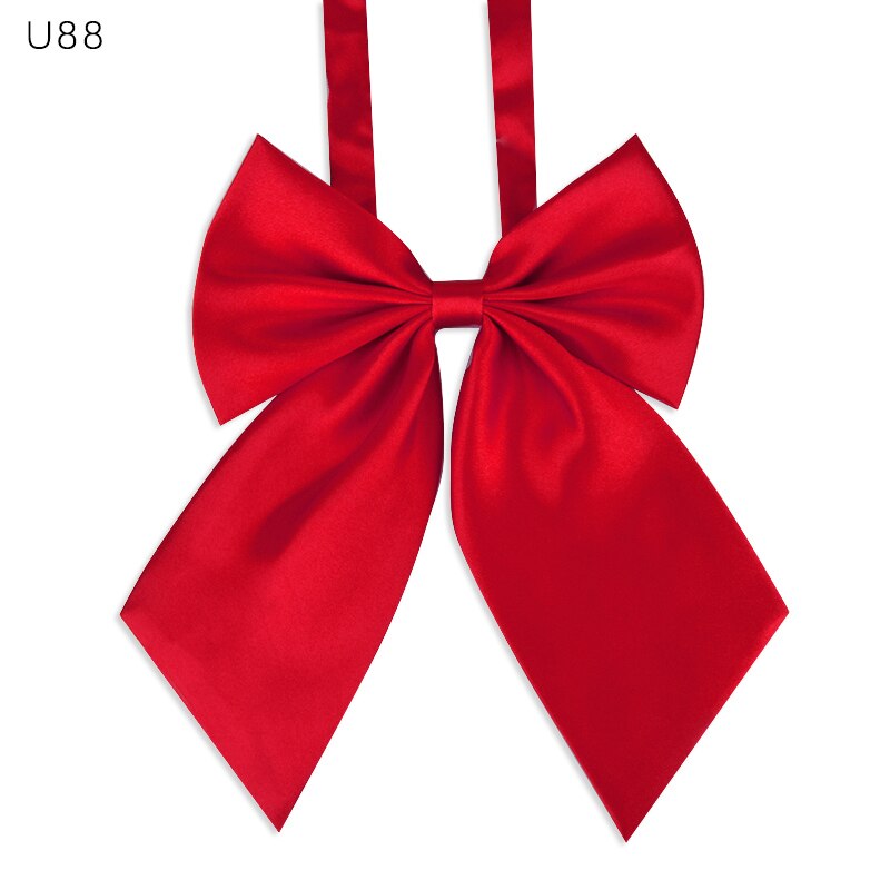 1 corbata de mariposa roja para mujer, pajarita negra con nudo para mujer, para chica, estudiante de Hotel, para camarera, ropa para el cuello, lazos de cinta verde: U88