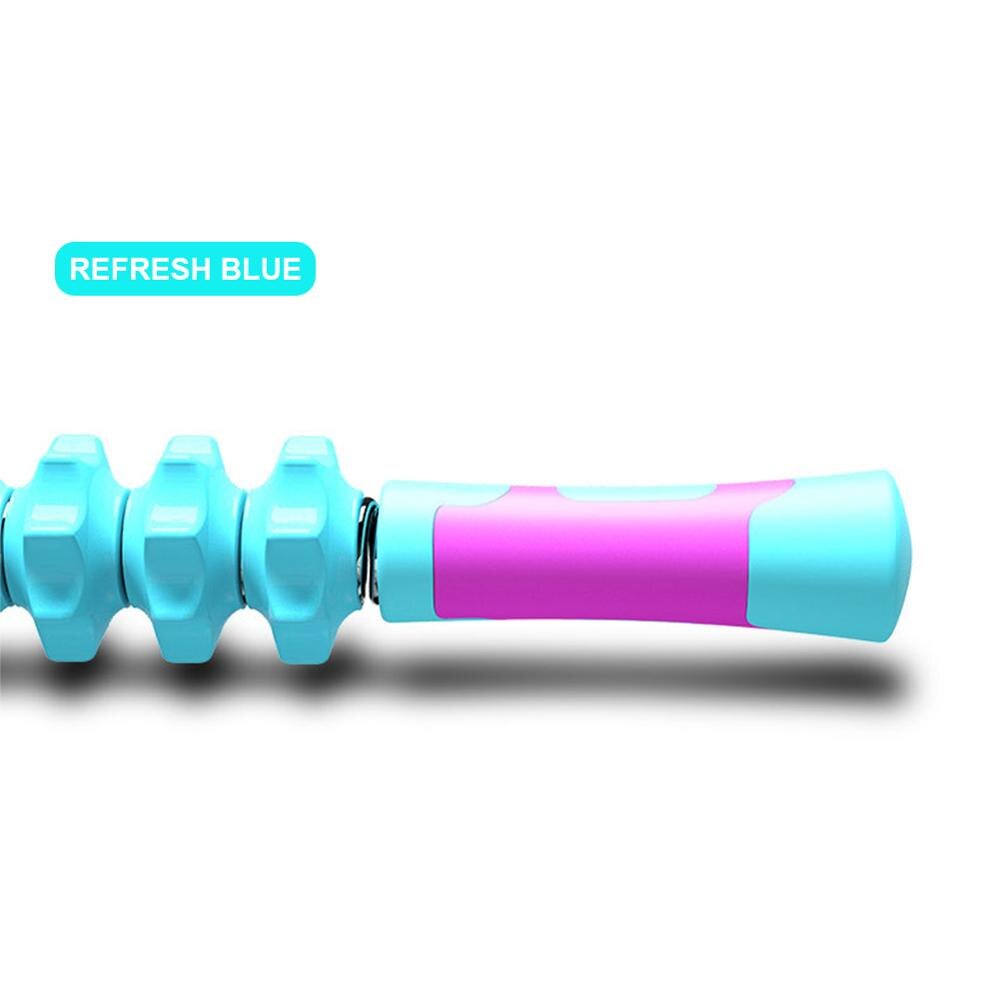 Fleksibel strammer torsionsstang dobbelt armforstærker abs indpakket massage stick hjemme fitnessudstyr: Blå