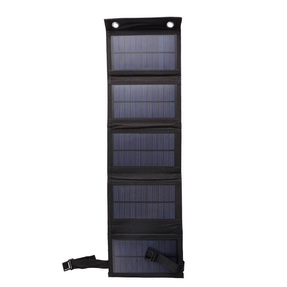 Waterproof Folding 6W Power Bank Charger Solar Cells Battery Pack 5V USB Portable Solar Panels for Mobile Phone with Carabiner: Snow Camouflage
