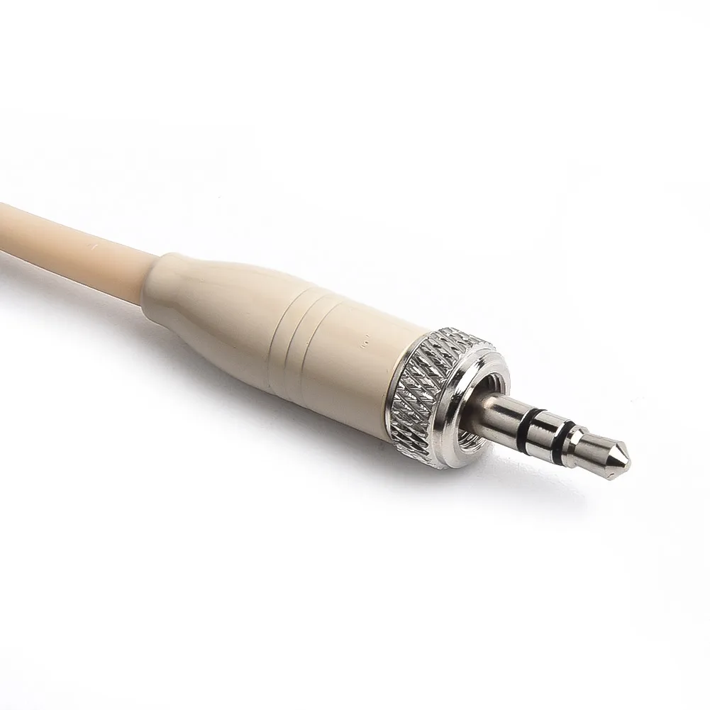 Hoofdgedragen headsetmicrofoon 100-20KHZ beige voor Shure draadloze microfoon omnidirectioneel met microfoonhoes ≥58db