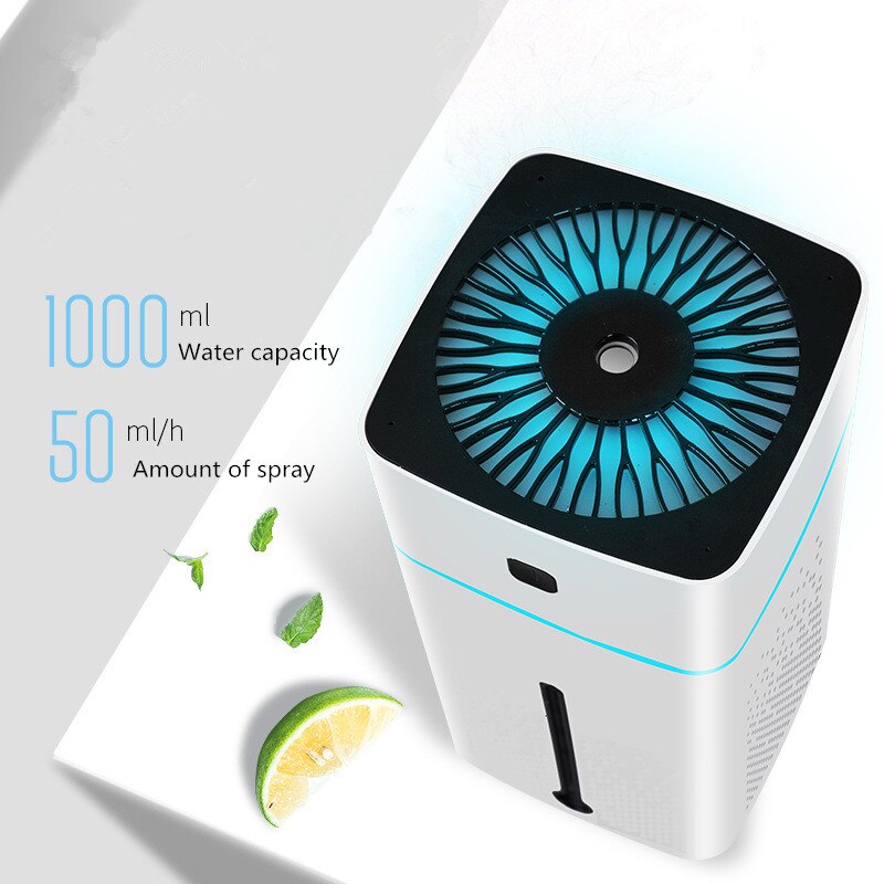 Air Humidifiers Atomizer Ultrasonic Aromatherapy Diffusers Large Capacity Quiet LED Light Night USB Humidifier For Home Office