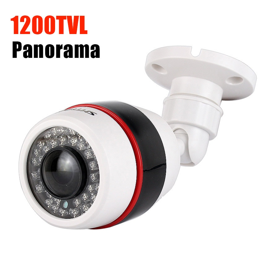 Panorama analogt kamera udendørs vandtæt 1200 tvl fiskeøje vidvinkel cctv kamera 700 tvl sikkerhedsovervågning bullet cam