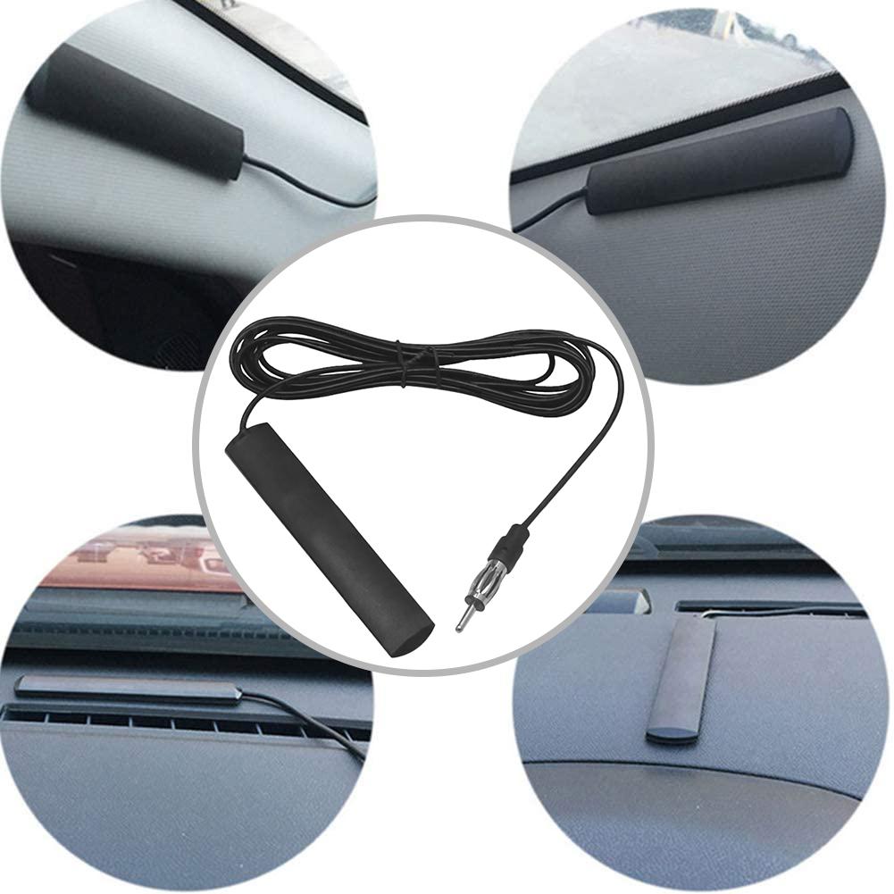 General Car Radio FM Antenna Signal Amplifier Patch Antenna Car Signal Enhanced Paste Type Antenna