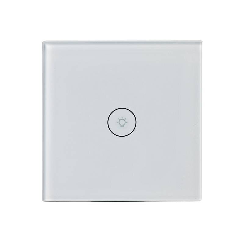 1/2/3 Gang Wifi Light Switch EU Standard Work With Alexa Google Home Touch Switch Smart Switch Panel Wall Switch: 01
