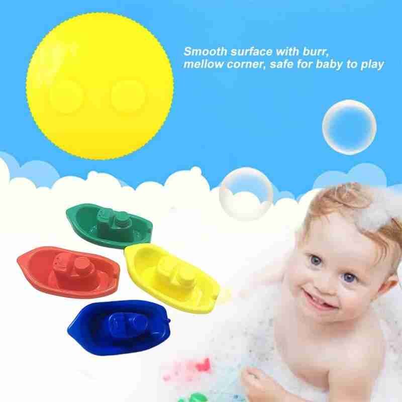 1 stk babybad lekevann leketøy plast flytende båt leke baby bade strand flytende skip leke baby pedagogisk badeleke