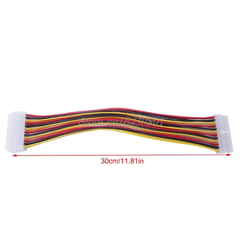 ATX 24 Pin Male to 24Pin Female Power Supply Extension Cable Internal PC PSU TW Power Lead Connector Wire 30CM 1PC