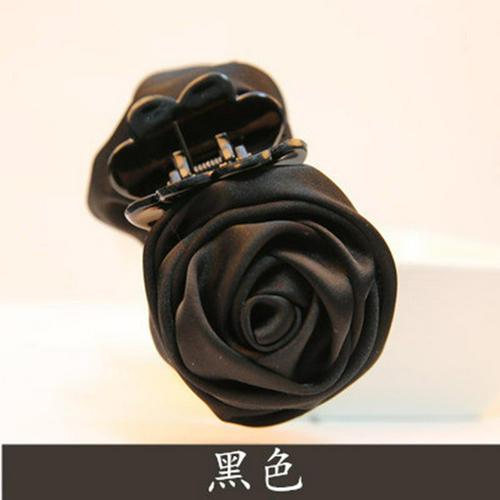 Hair Clip Barrette Rose Haar Klauwen Clips Haar Krab Klem Haarspeld Hoofddeksels Voor Vrouwen Koreaanse Hair Styling Accessorie TSLM1: black