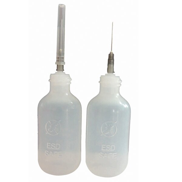 Esd plast dispenser til opløsningsmiddel med nål / esd flaske, korrosionsbestandig esd dispenser