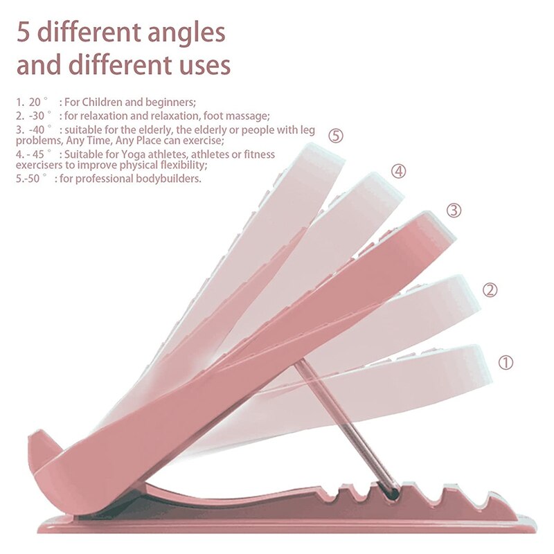 Tilt Board Portable Slant Board Adjustable Slant By 9 Levels for Hamstring Achilles Leg Calves Muscle Exerciser