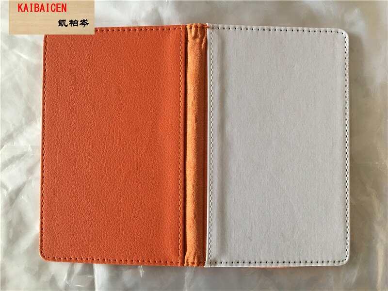 5 st/parti blank sublimering passfodral transfertryck läder passfodral pu fodral produkter: Orange