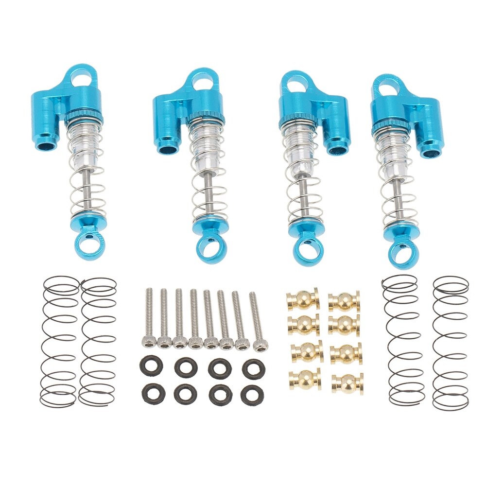 Peças de atualização de carro para axial scx24 90081 1/24 rc, amortecedor de metal, acessórios