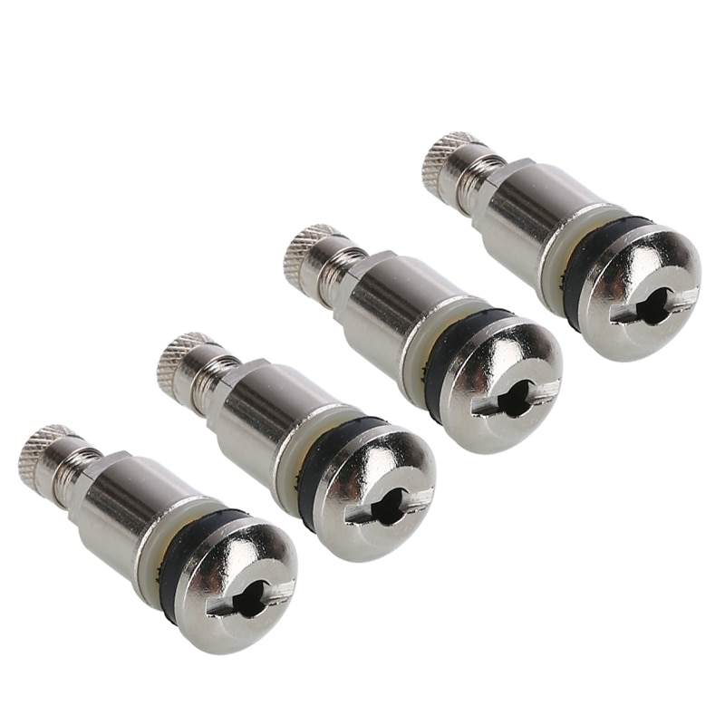 4pcs 45mm*11mm Tyre Valve Bolt In Stem Alloys Wheels Chrome Metal Tyre Valve Bolt For Car Truck