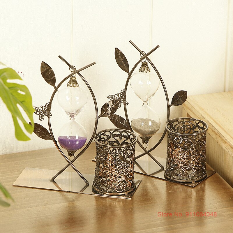 Morain Sanduhr 5 Minuten | Hölzerne Zeituhr | Buntes Sandglas | Kreativer Timer